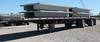 2003 Utility FS2CHA flatbed spread axle trailer 10 axle spread 102 W Steel frame Wood and aluminum d...