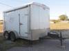 2004 150 enclosed box trailer Wood deck 80 fold down rear ramp Side access door Roof air vents Awnin...