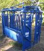 Priefert S04 cattle squeeze chute Manual operation Adjustable width Drop down side bars Drop down pa...