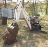 Bobcat 911 hydraulic backhoe attachment 46 L stick Left and right swing 24 toothed bucket 12 toothed...