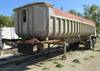 1966 Fruehauf aluminum dump trailer 28 L x 8 W Steel sideboards Air operated tailgate Rear gate grai...