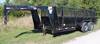 2007 Titan gooseneck dump trailer 14 L x 82 W 20 H solid sides 24 H side extensions Electric over hy...