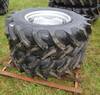 2 Galaxy 380/85R24 AgMaster radial 850 wheels and tires Removed from a Case IH Farmall 95U Unused C...