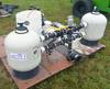 Triton II sand filters Banjo style quick couplers Units are set up for drip tape Injector Pressure r...