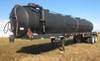 1982 M d 140 barrel vacuum trailer 4 entry lids 2 internal baffles Fruitland hydraulic driven pump R...
