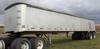 2001 Travis end dump trailer 39 L x 102 W Poly floor liner Tarp Air suspension Air brakes Aluminum w...