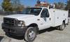 2004 Ford F550 XL service truck with crane 127,415 miles on odometer 6 0L V8 OHV 32V turbo diesel en...