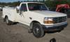 1996 Ford F350 XLT utility truck 153,093 miles on odometer 7 3L V8 OHV 16V turbo diesel engine Jaspe...