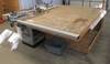 Delta Unisaw table saw 10 tilting arbor Rip fence Sliding miter jig Safety shield 8 x 8 work table A...