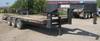 1981 JFW triple axle gooseneck trailer 16 L x 8 W deck 4 L steel dovetail Wood floor 2 fold up ramps...