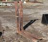 Forklift pallet attachment 1 3/4 diameter bar 72 long bar 4 x 42 adjustable forks 46 H forks Will al...