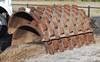 Two piece roller attachment 85 W x 62 diameter 4 5 padfoot Previously used with H4201 Laster Constr...