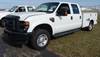 2009 Ford F250 Super Duty XL Crew Cab utility truck 297,143 miles on odometer 6 4L V8 OHV 32V turbo ...