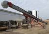 Friesen 1208 belt conveyor 55 L x 12 W Baldor 7 5 HP electric motor 230V 8 tube Manual crank height ...