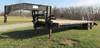 2004 Tri Star 7 04 gooseneck trailer 25 wood deck Holes in deck 6 dove tail Fold down ramps Pop up p...