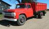 1958 Ford F600 grain truck 60,976 miles on odometer Eight cylinder gas engine Four speed manual tran...