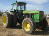 1992 John Deere 4960 MFWD tractor 1,313 hours on replaced meter John Deere six cylinder diesel engin...