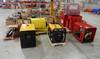 Assorted generator parts Air compressors Pneumatic and rubber wheels Generator heads Engine blocks C...