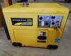 Apollo AED6500S generator 418cc single cylinder diesel engine 10 HP 120/240V 4 hard rubber tires Unu...