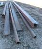 Assorted steel 40 x 6 5 x 6 H beam 31 lbs per foot 40 L x 8 1/4 x 5 1/4 2 42 L x 4 5 heavy wall pipe...