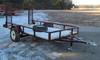 Shop built utility trailer 10 L x 5 5 W Pressure treated decking Recently replaced springs, tires, j...