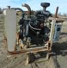 Cummins four cylinder diesel engine 4,217 hours on meter Used for irrigation Twin disc clutch Unknow...