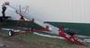 KSI 1212 conveyor 28 L 12 crescent/chevron belt 2000 bu per hour capacity 220V Seed ladder spout Hit...