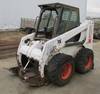 1996 Bobcat 863 skid steer 4,347 hours on meter No engine Enclosed cab Missing door Joystick control...