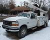 1996 Ford F450 Super Duty bucket truck 120,802 miles on odometer 7 3L V8 OHV 16V turbo diesel engine...