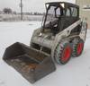 2002 Bobcat 753 skid steer 1,829 hours on meter Kubota four cylinder diesel engine Hand and foot con...