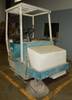 Tennant 220 floor sweeper 1,962 hours on meter Kohler 12HP engine 44 W sweeping capacity GVWR 2,300 ...