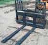 48 walk through pallet forks 1 3/8 x 4 x 48 3,700 lbs rated capacity A36 steel construction 3/8 side...