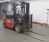 Nissan 50 forklift 13,129 hours on meter Four cylinder LP engine Martin 1176 ROPS Fan Windshield wip...