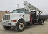 2000 International 4700 crane truck 118,717 miles on odometer International DT466 7 6L L6 diesel eng...