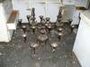 8 bronze chandeliers 3 14 bronze sconces Removed in 2007 from the Kansas state capital City of Manh...