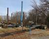 1981 Lufkin four bunk log trailer 36 L x 96 W Spring suspension Air brakes Dual tandem axles 11R24 5...