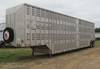 1979 Merritt livestock trailer 48 L x 8 W x 13 5 H Dual level Dual ladder Driver s side access door ...