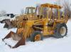 Ford 445 backhoe 6,369 hours on meter Three cylinder diesel engine Four speed transmission 80 loader...