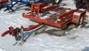 2007 Ditch Witch S1A trencher trailer 6 5 L x 50 W Manual jack 2 ball hitch 5 70 8 tires Flat tire G...
