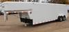 2006 Travalong gooseneck cargo trailer 24 L x 82 W Side door entry 74 W x 72 H rear door opening Int...