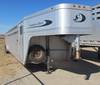 2004 Southern Classic aluminum triple axle livestock trailer 40 L x 91 W Front tach room Two divider...
