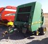 1998 John Deere 566 round baler Bale count unknown 540 PTO 5 x 6 bale capacity Net wrap or twine tie...