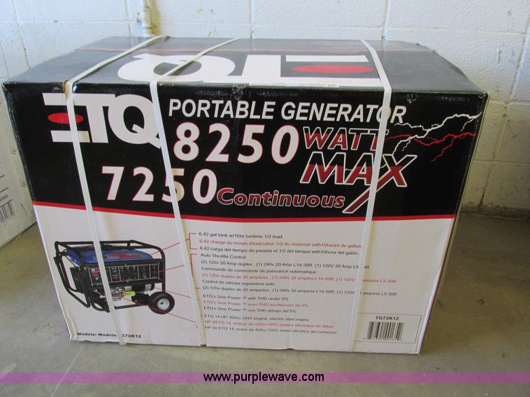 etq 8250 generator for sale