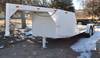 1990 Shopbuilt gooseneck trailer 20 L x 7 W 78 W between fenders 5 L x 19 W ramps Single jack stand ...