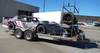 Race car and trailer Monte Carlo street stock race car Chevrolet 350ci small block V8 gas engine Sag...