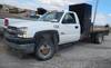 2003 Chevrolet Silverado 3500 flatbed pickup truck Unknown miles on odometer 6 6L V8 OHV 32V turbo d...