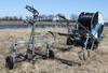 1999 Ocmis irrigation spool trailer 2 portable sprinkler 4 50 10 tires on one Rotating head 4 flexib...