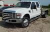 2008 Ford F350 Super Duty Crew Cab flatbed pickup truck 93,747 miles on odometer 6 4L V8 OHV 32V tur...