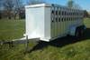 2007 Rocking K shop built aluminum show trailer 14 L x 5 W 54 exterior height 52 interior height Fro...