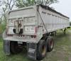 1991 Trailstar aluminum end dump trailer 38 L Liner Tarp Air end gate Air suspension Air brakes 7 50...